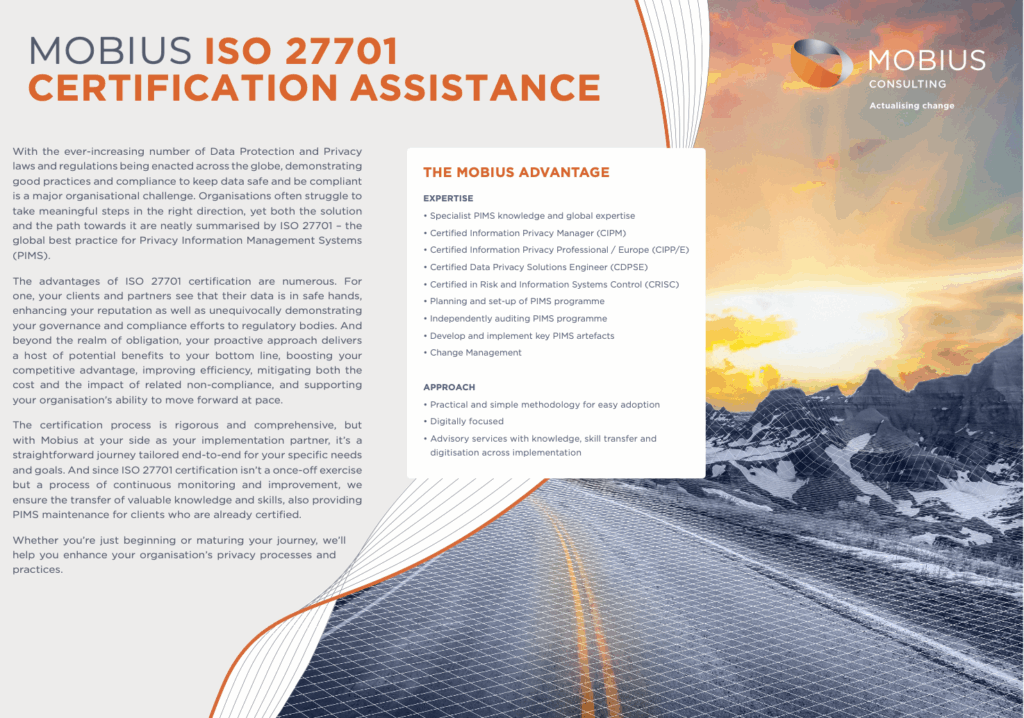 ISO 27701 CERTIFICATION ASSISTANCE